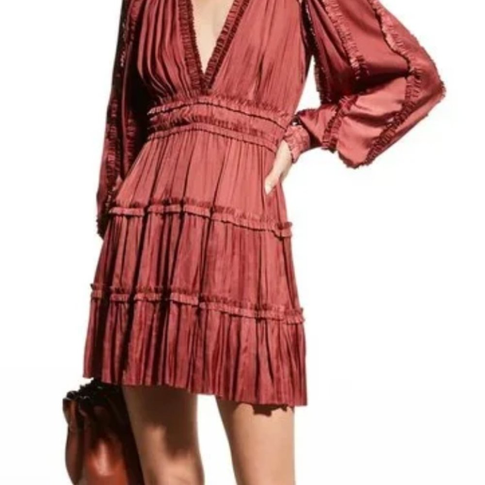 Ulla Johnson Amara Dress in Desert Rose. Size 6